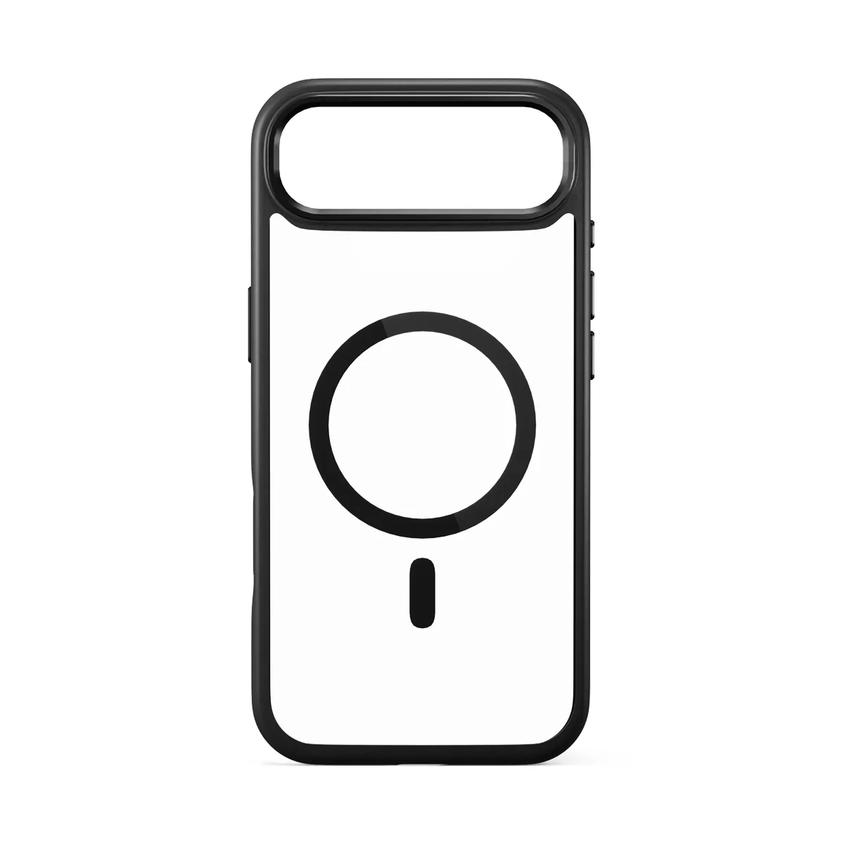 Epico Hero Pro Mag+ Case iPhone Air Qi2  &  MagSafe yhteensopiva, Läpinäkyvä musta