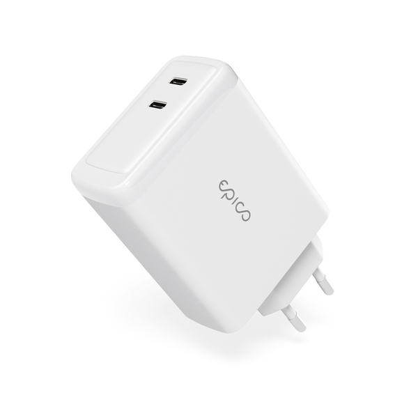 Epico 100W GaN Charger Bundle with 2m USB-C cable - white