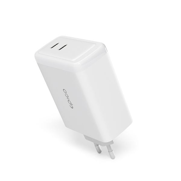 Epico 100W GaN Charger Bundle with 2m USB-C cable - white