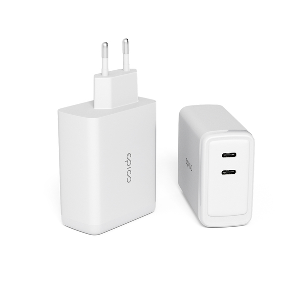 Epico 100W GaN Charger Bundle with 2m USB-C cable - white