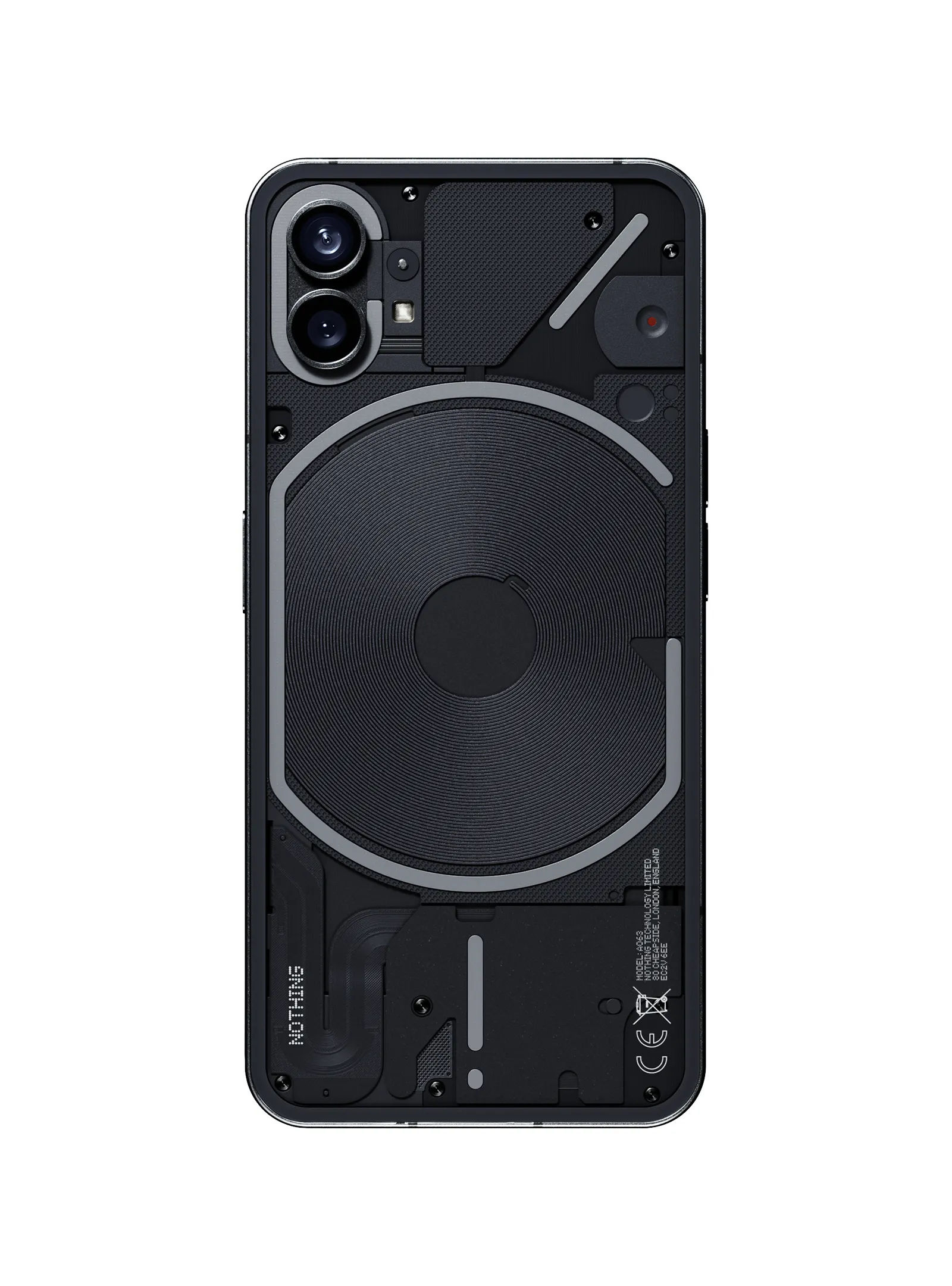 Nothing Phone (1) 128/8 Gt -Android-puhelin, Musta