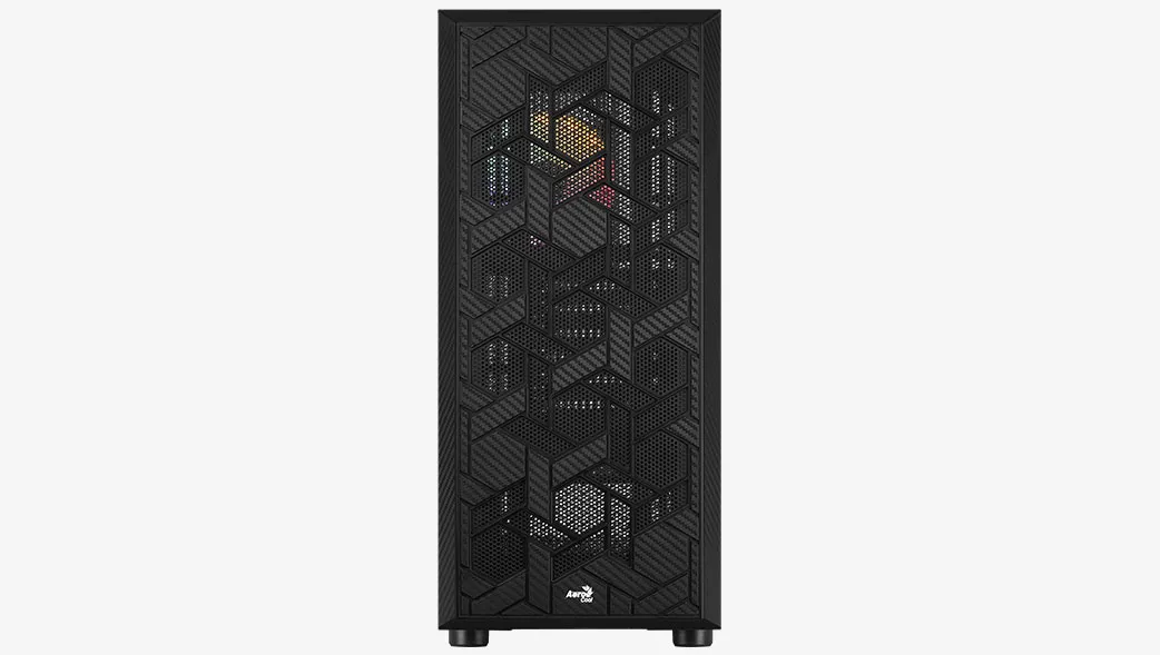 Midi-Tower Case with window, with RGB lighting, Black