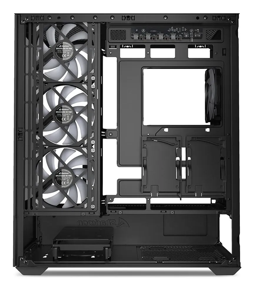 Sharkoon AK6 RGB Midi-Tower Case with window, Black