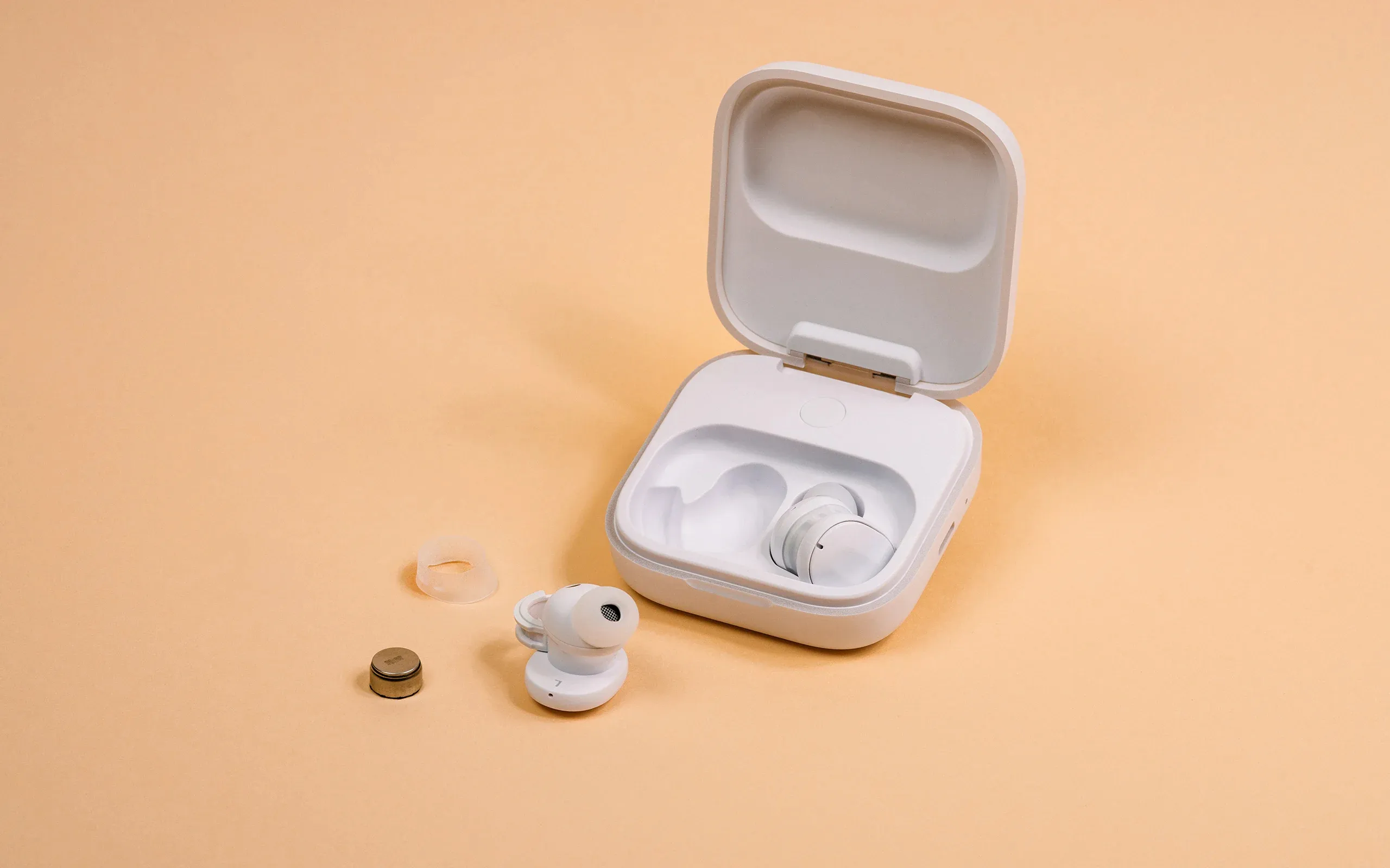 Fairphone Fairbuds -langattomat nappikuulokkeet, valkoinen