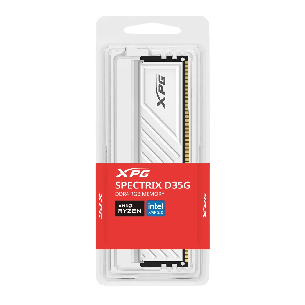 ADATA DDR4 - 8GB - 3200 - CL - 16, Single RAM (white, AX4U32008G16A-SWHD35G, XPG Spectrix D35G, INTEL XMP)
