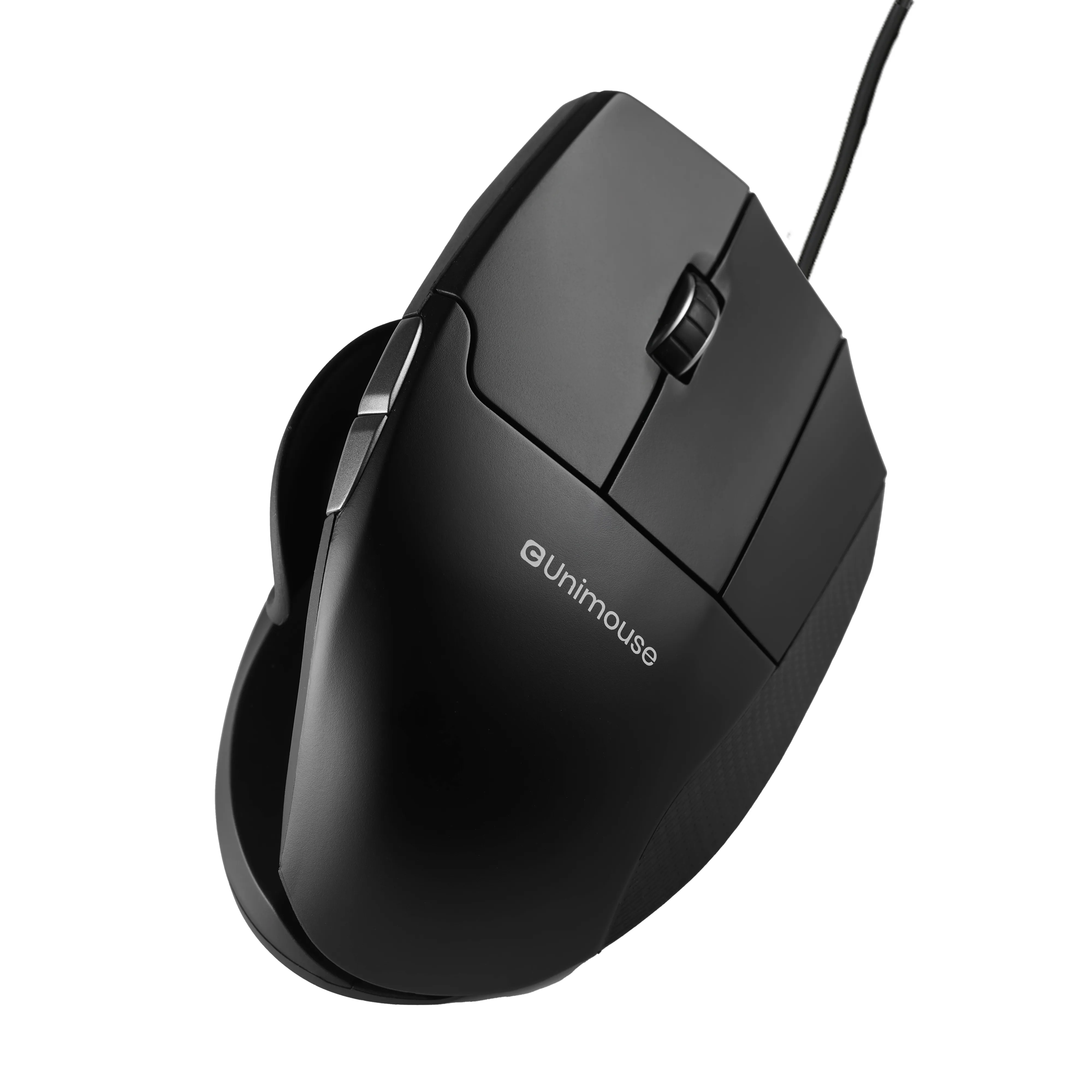 Contour Unimouse Right Wired Ergonomic Mouse, Black
