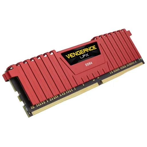 Corsair Vengeance LPX 16 Gt (4 x 4 Gt) DDR4 3866 MHz, CL18 -muisti, Punainen