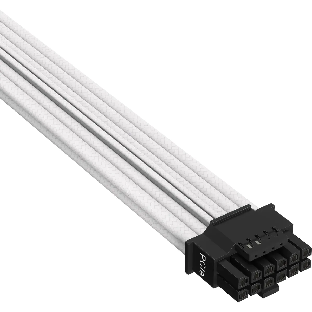 Corsair Premium Individually Sleeved 12+4pin PCIe Gen 5 12VHPWR 600W cable, Type 5 (Generation 4), WHITE