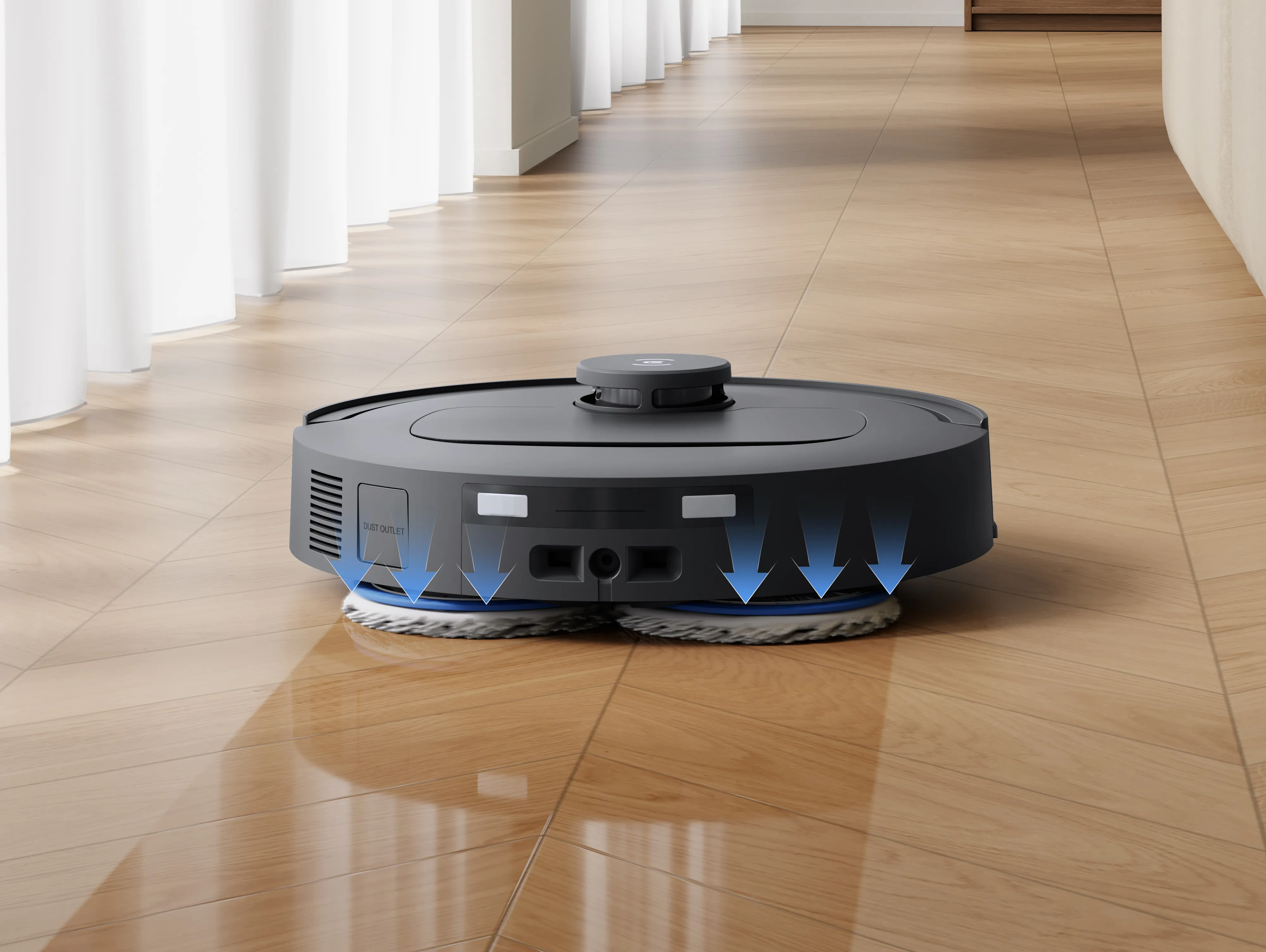 Ecovacs DEEBOT DLX88 0.26 L 35 W 5.2 Ah Robot vacuum cleaner, Black