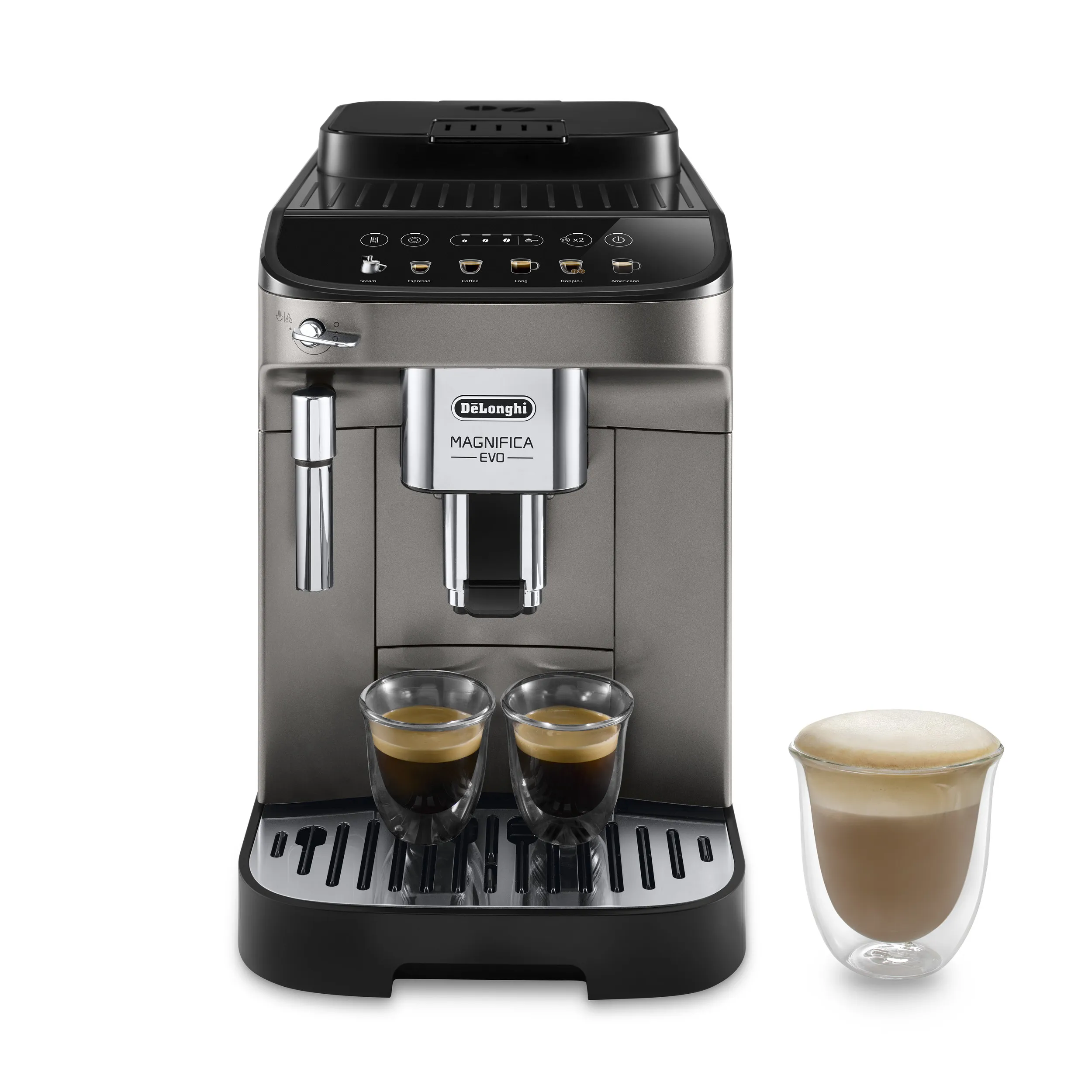 Delonghi Magnifica Evo Ecam 290.42 -espressokeitin, musta, Titaani