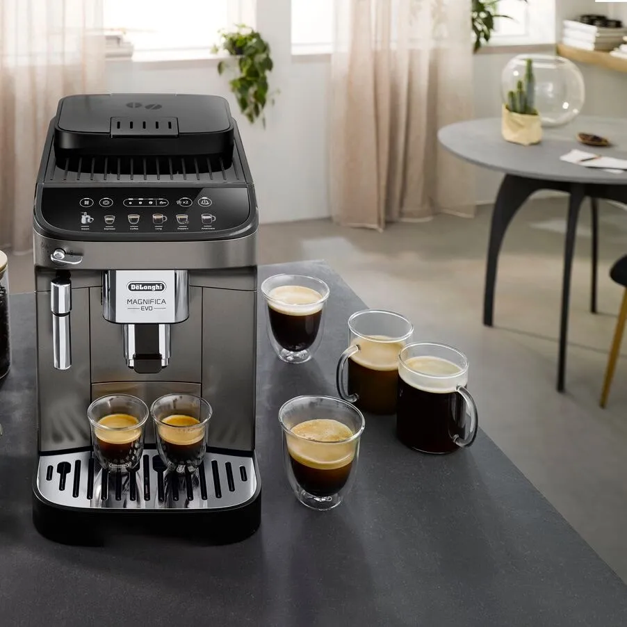 Delonghi Magnifica Evo Ecam 290.42 -espressokeitin, musta, Titaani