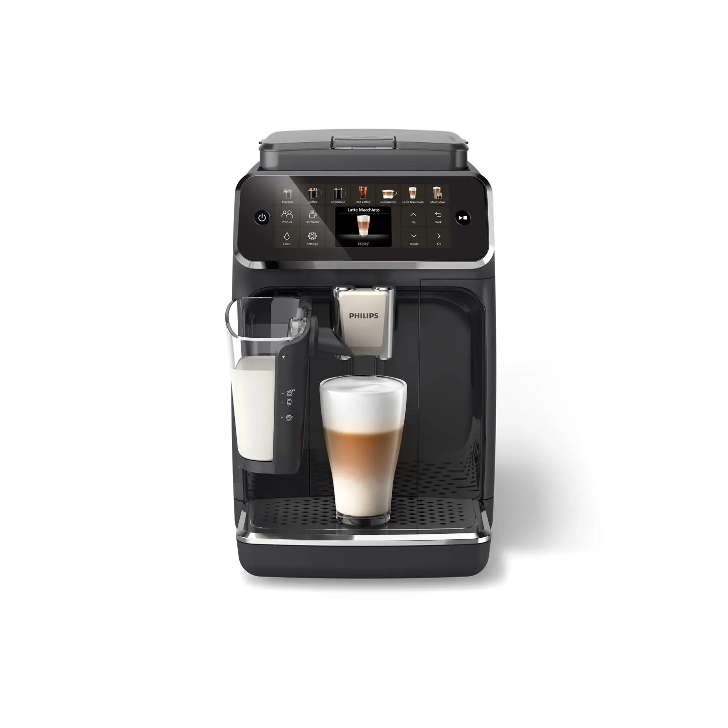 Philips 4400 Series LatteGo EP4441/50 Fully Automatic Espresso Machine, Black
