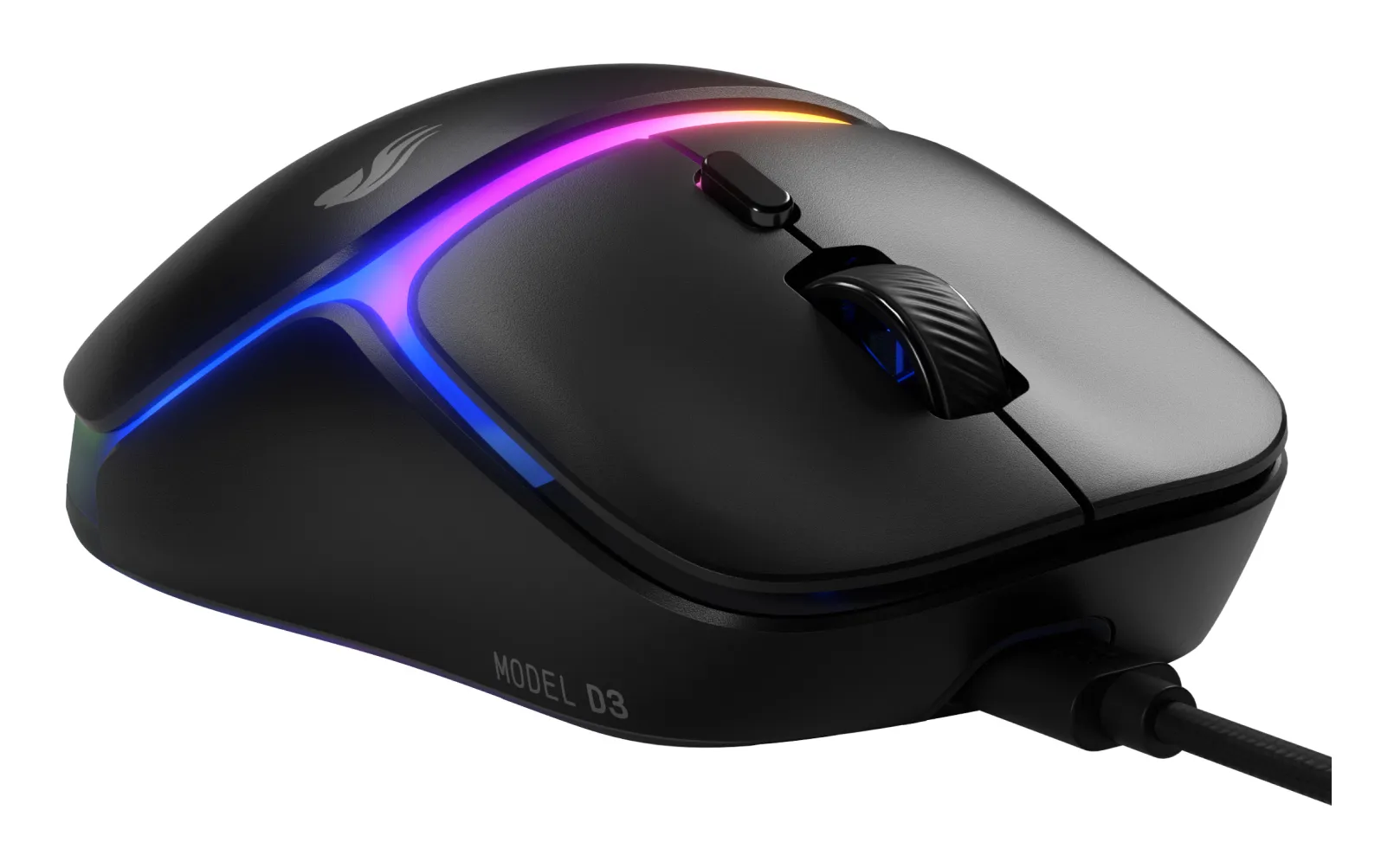 GLORIOUS Model D3 -langallinen pelihiiri, musta