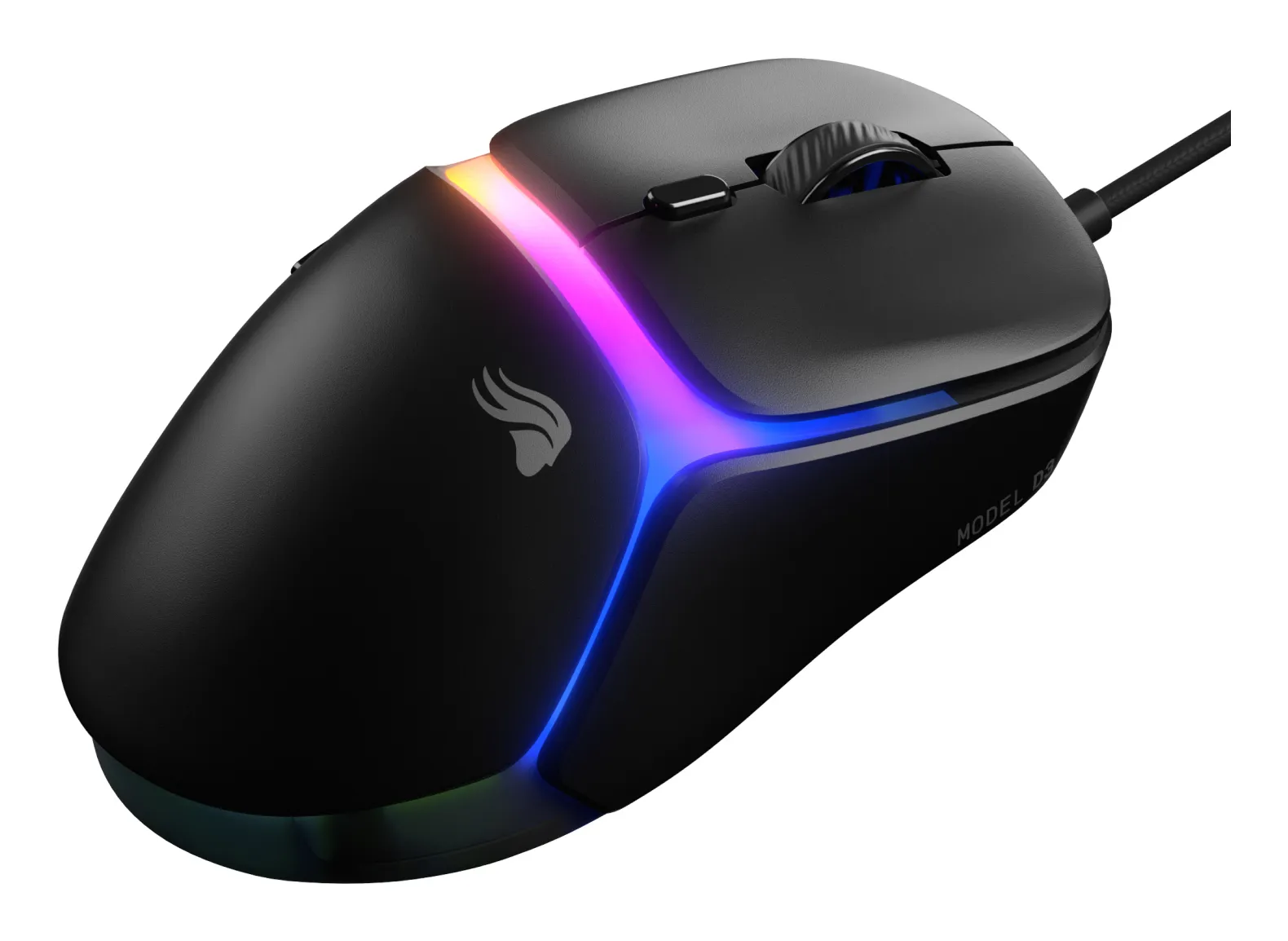 GLORIOUS Model D3 -langallinen pelihiiri, musta