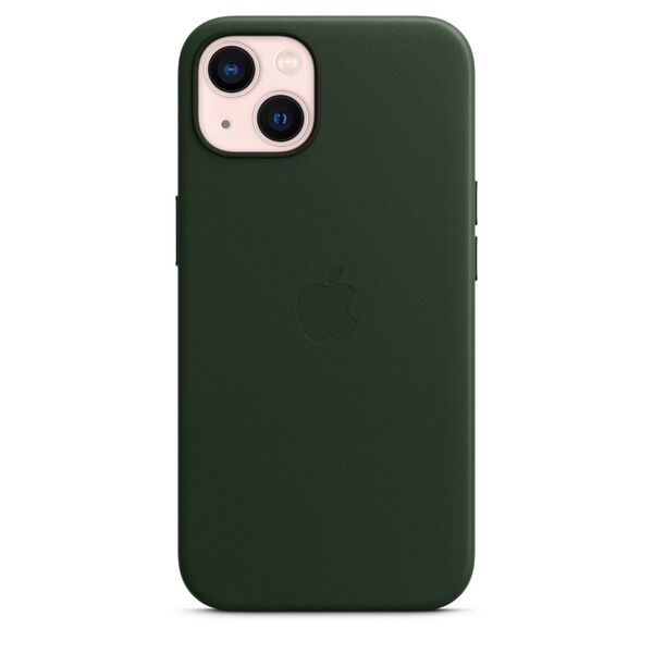 Apple iPhone 13, MagSafe -nahkakuori, Sequoia Green