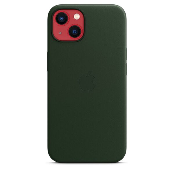 Apple iPhone 13, MagSafe -nahkakuori, Sequoia Green
