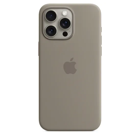 Apple iPhone 15 Pro Max, MagSafe - silicone case, Clay