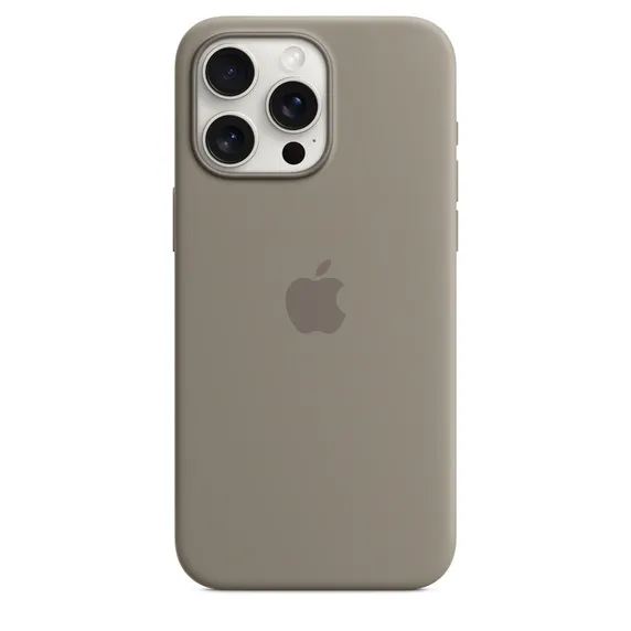 Apple iPhone 15 Pro Max, MagSafe - silicone case, Clay