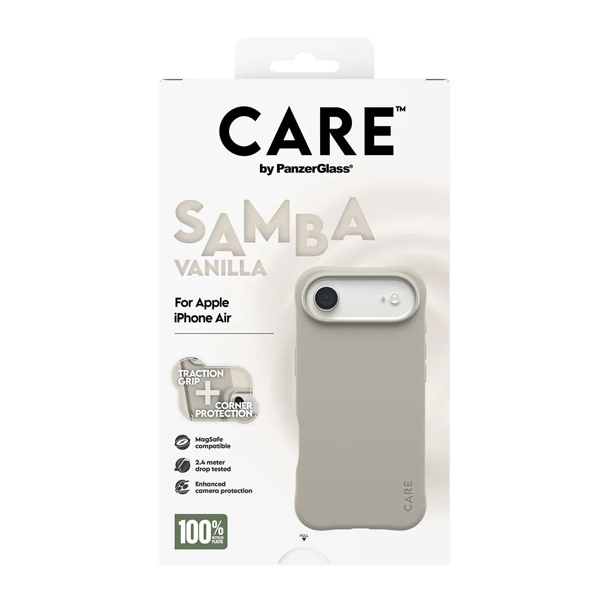 PanzerGlass CARE Samba with MagSafe Case for iPhone Air, Vanilla