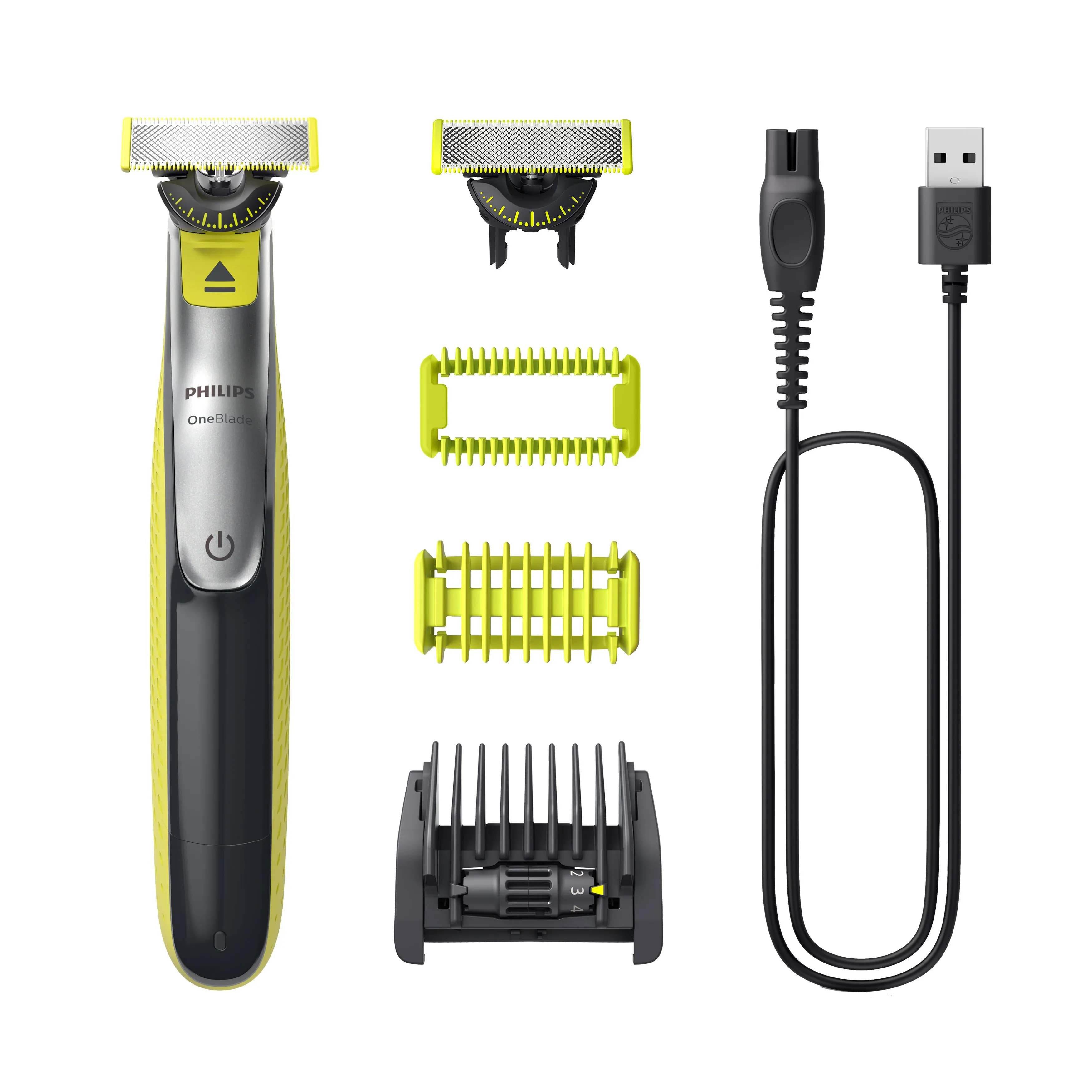 Philips OneBlade 360 Face & Body QP2834/23 - hybrid trimmer/shaver, Black/Grey