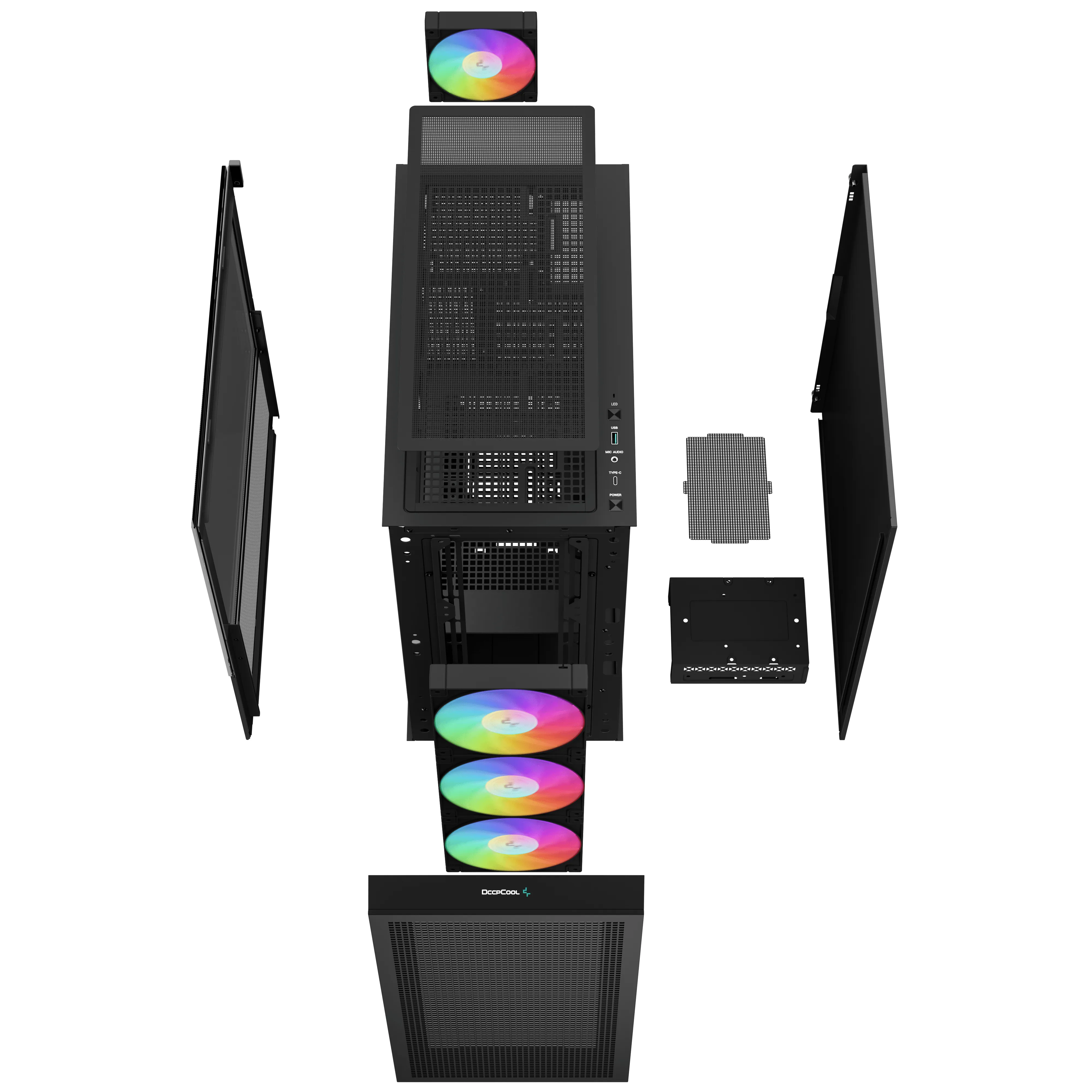 Deepcool CH560 - Mid Tower case, window, Black