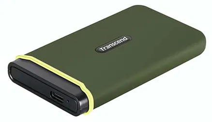Transcend ESD380C 1 TB External SSD (olive green, USB-C 3.2 Gen 2 (10 Gbps))