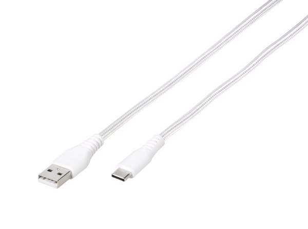 VIVANCO Longlife USB-C/-A 2.0 Cable 1.5m, white