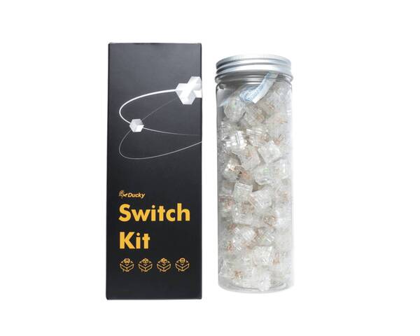 Ducky Kailh Y Jellyfish Mechanical Keyboard Switches (5-Pin, 50 g, Clicky), 110 Pack