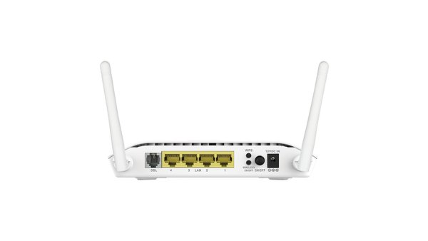 D-Link ADSL2+ modem/router, 802.11b/g/n, 300Mpbs, 4xRJ45, 1xWAN, vit