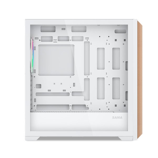 SAMA Z60 Midi-Tower Case with window and RGB lighting, White