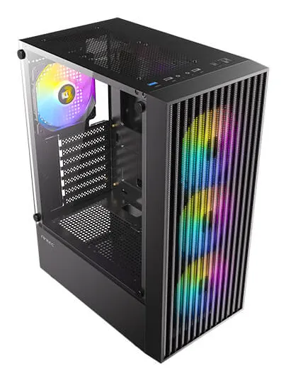 Antec AX27 RGB Elite Midi-Tower Case with window, Black