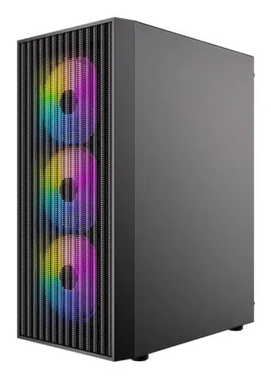 Antec AX27 RGB Elite Midi-Tower Case with window, Black