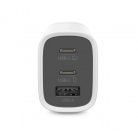 GP GaN Wall Charger USB-C PD 65W, 3-port, incl. USB-C to USB-C Cable 2m