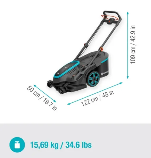 Gardena PowerMax Duo 46/36V P4A 4Ah - battery lawnmower (wihtout battery)