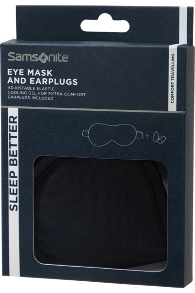 SAMSONITE TA Revolution Eye Mask and Earplugs, Black