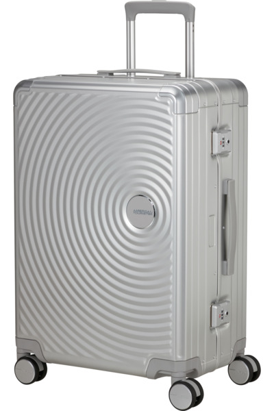 American Tourister Soundbox Alu Spinner 68 Luggage, Silver