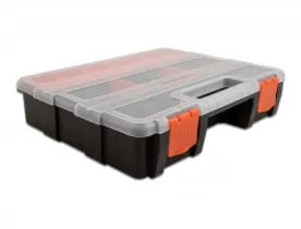 Delock Sorting box with 21 compartments 290 x 220 x 60 mm orange / bla
