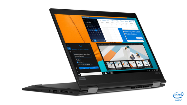 Lenovo 13.3" IPS Touch ThinkPad X390 Yoga 2in1, 256GB SSD, Win 10 Pro -kannettava, musta