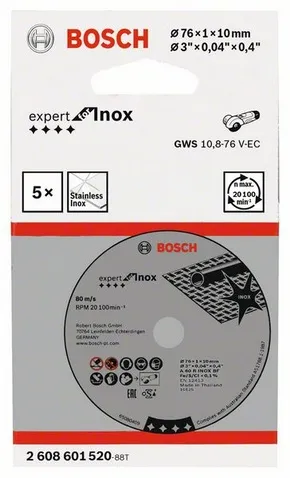 Bosch Expert for INOX k&aelig;reskive - for