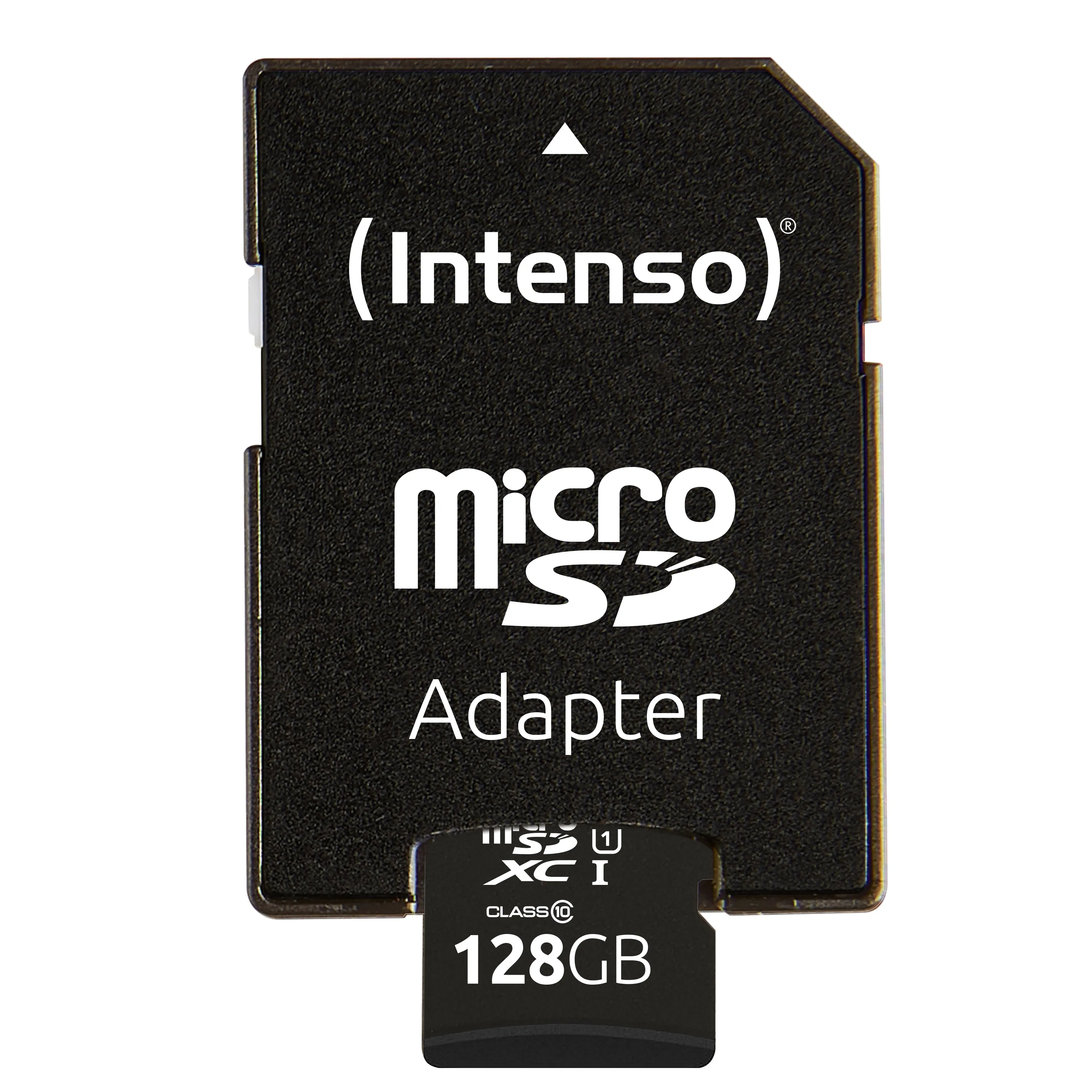 Intenso Premium 128GB MicroSDXC UHS-I Class 10 card with SD adapter, Black