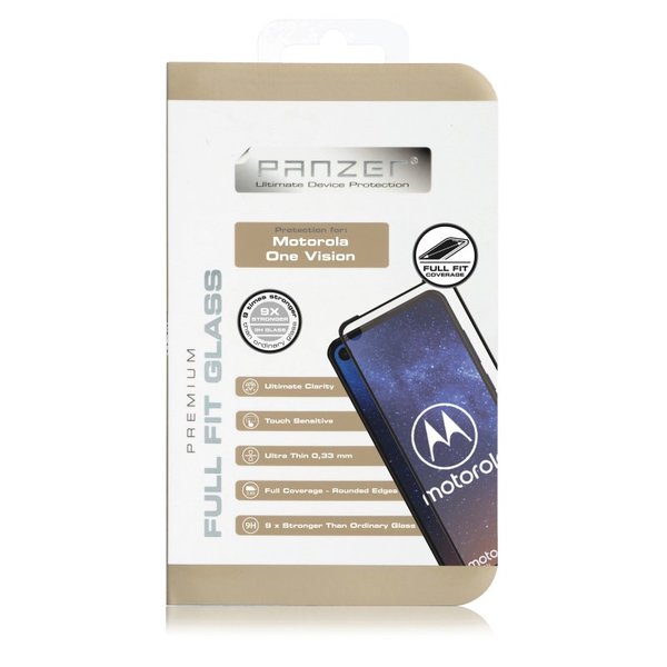 Panzer Motorola One Vision, Full-Fit Glass, Black