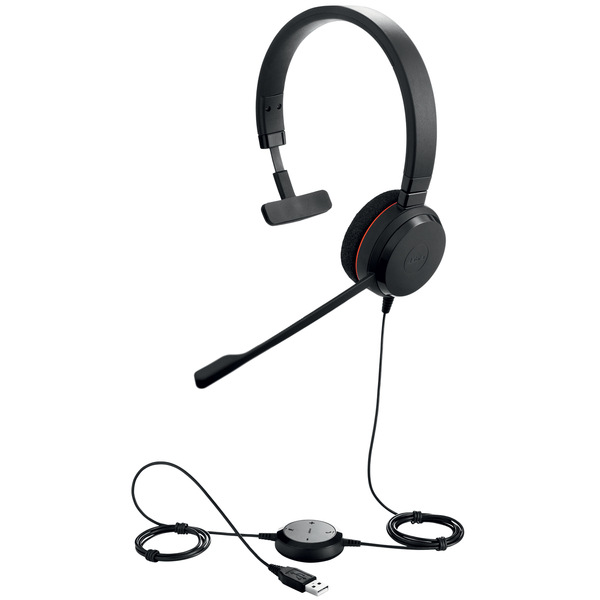 Jabra Evolve 20 MS USB-A - headset, svart