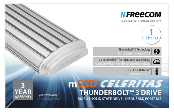 Freecom mSSD Celeritas Thunderbolt 3 SSD 1TB