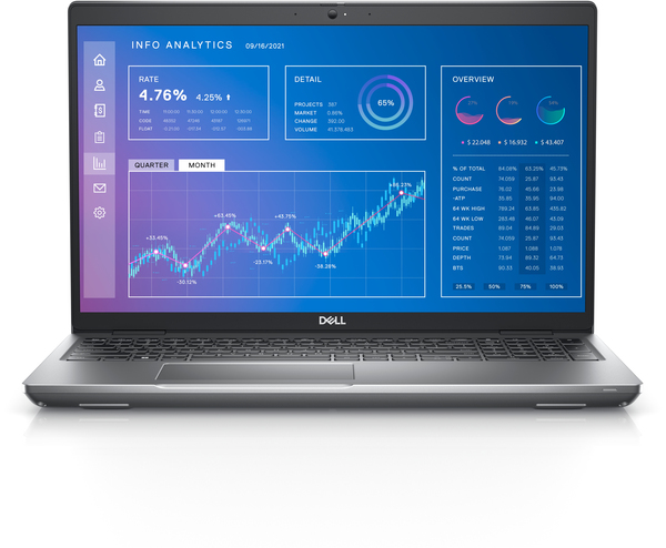 Dell Precision 3571 15.6&quot; i7-12700H, 32GB, 512GB SSD, RTX A1000, Win 10 Pro - notebook, Grey