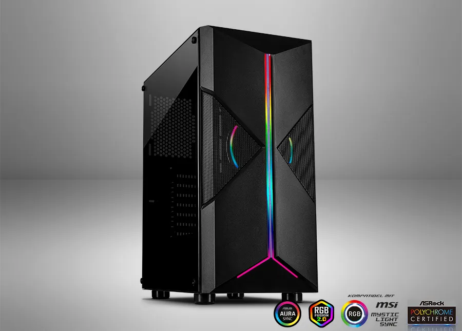 Inter-Tech IT-3306 Cavy Gaming Midi-ATX