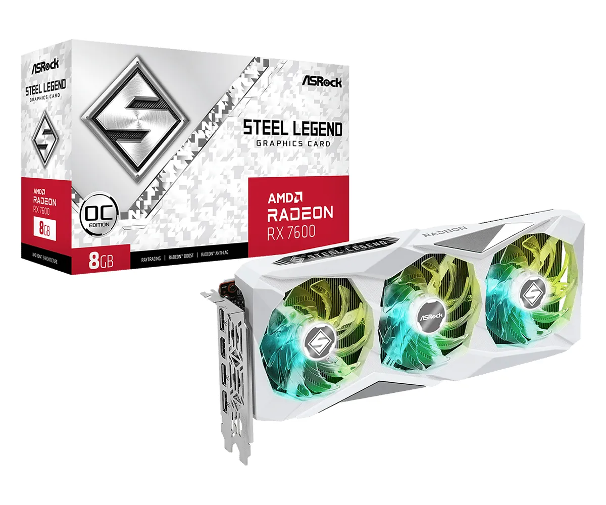 ASRock Radeon RX 7600 Steel Legend - graphics card
