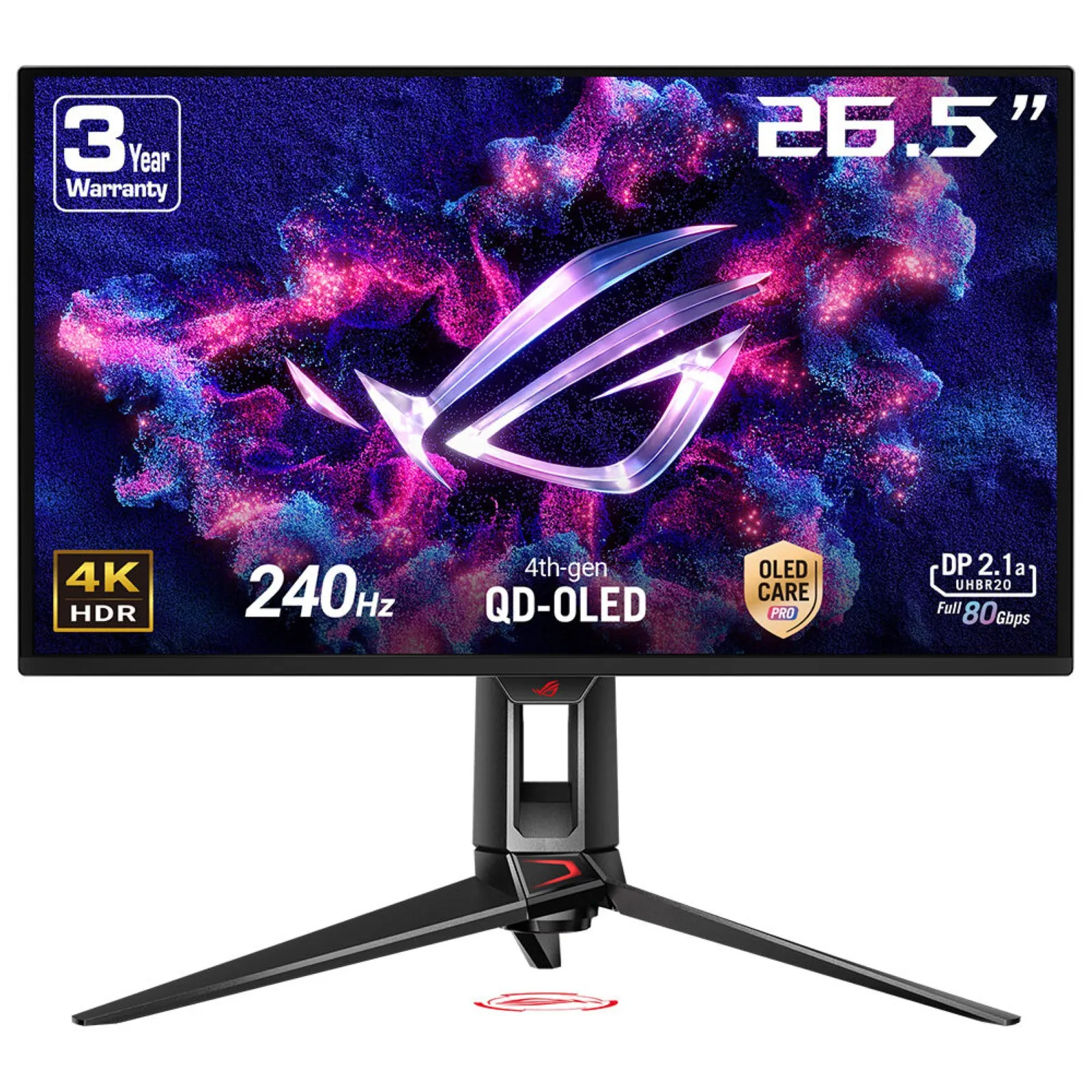 ASUS ROG Swift OLED PG27UCDM 27" 4K UHD, OLED 240Hz Gaming Monitor with USB-C hub