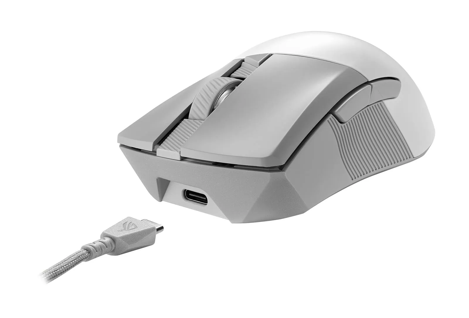 Asus ROG Gladius III AimPoint - wireless gaming mouse, moonlight white