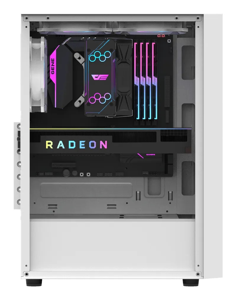 DARKFLASH A290 Midi-Tower Case with window and RGB lighting, White