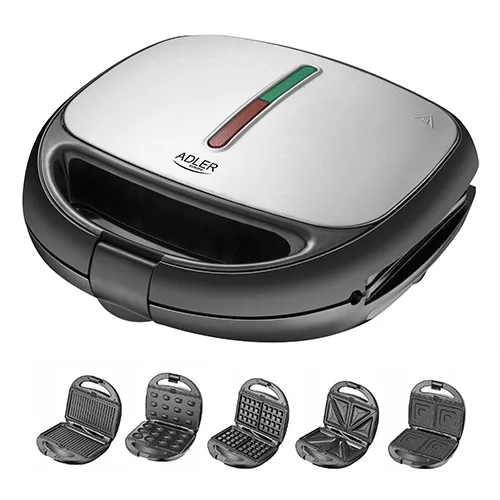 Adler AD 3040 5-in-1 Sandwich Grill 1200 W (Black/Grey)